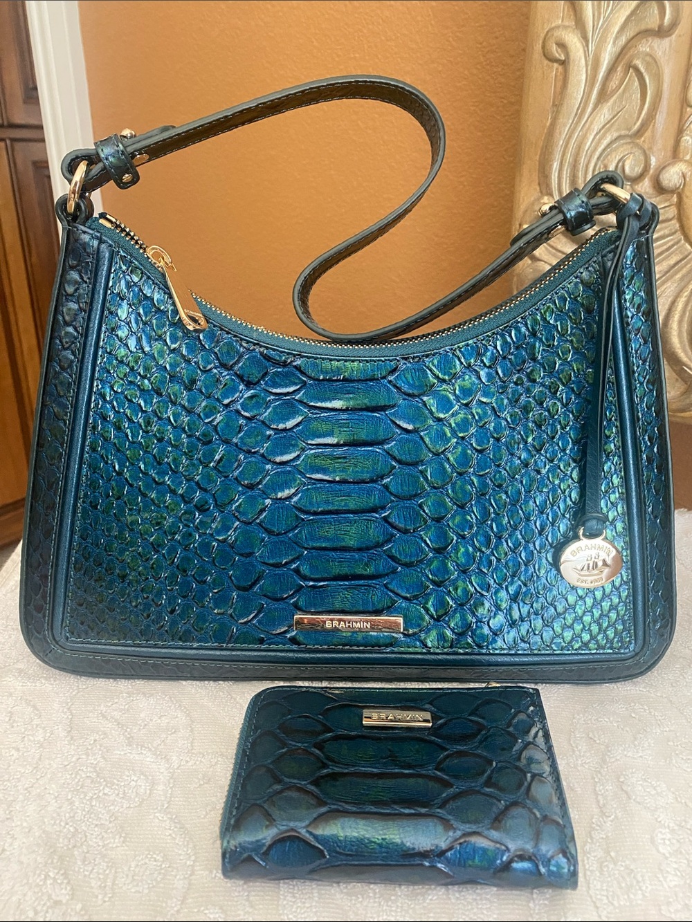 Brahmin Esme Shoulder Bag with Matching Wallet